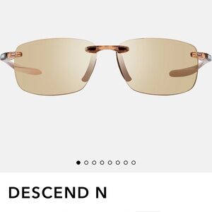 Revo Descend N Champagne Rimless Sunglasses